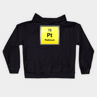 Platinum Periodic Table Element Symbol Kids Hoodie